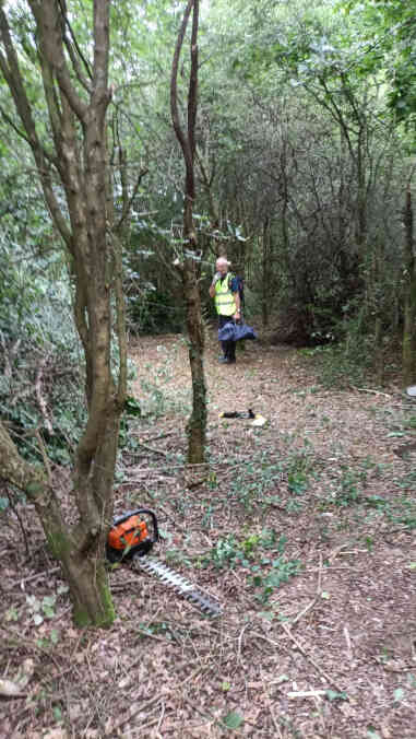 Photo 4 Preparing to clear up ready for a brushcut